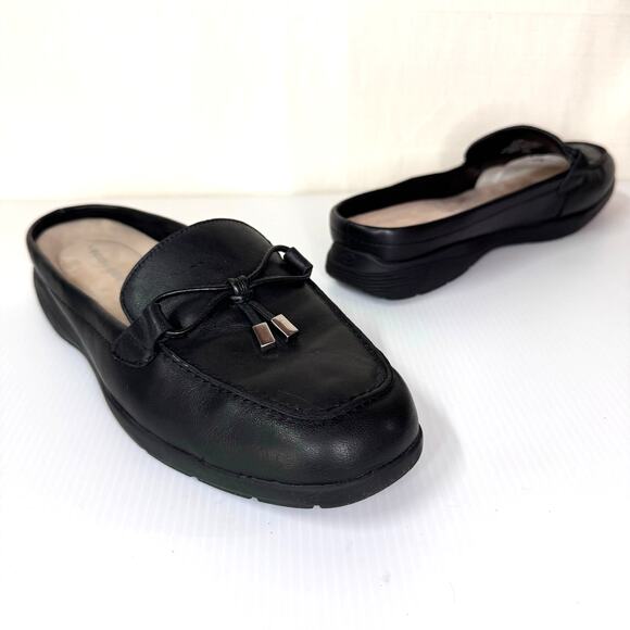 EASY SPIRIT Sepatti Loafer Size 9 Leather Slip On Oxford Mule Classic Minimal - Picture 1 of 10